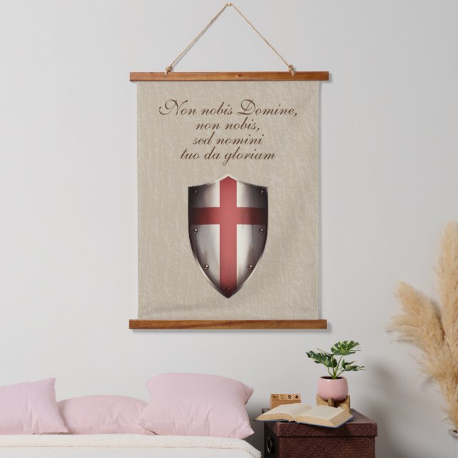 Rusty Templar Shield Hanging Tapestry (Bedroom)