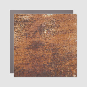 Rusty Textured Metal Surface Car Magnet