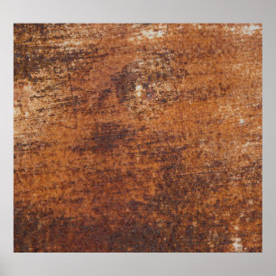 Rusty Textured Metal Surface Poster