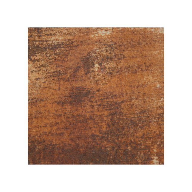 Rusty Textured Metal Surface Wood Wall Art (Front)
