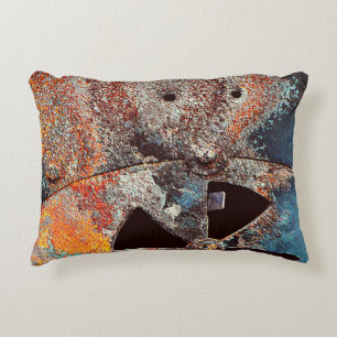 Rusty The Possum Abstract Art Accent Pillow