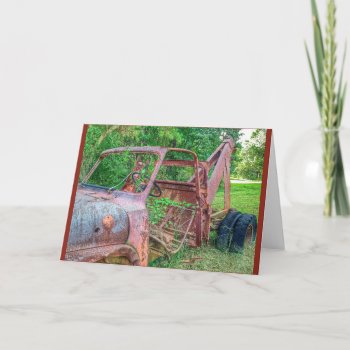 Rusty Tow Truck Greeting Card by DesireeGriffiths at Zazzle