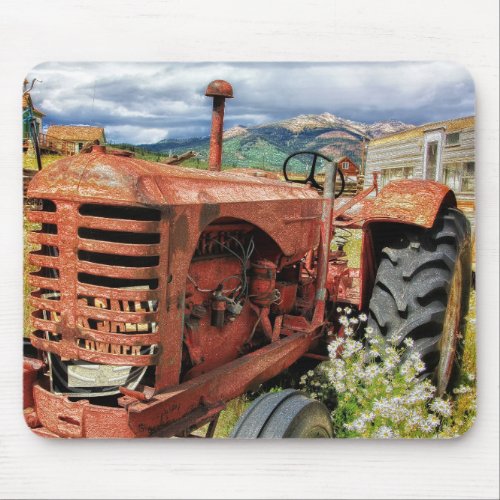 Rusty Tractor Mouse Pad