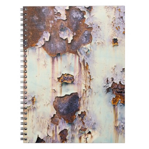 Rusty Train Wagon Peeling Paint Notebook