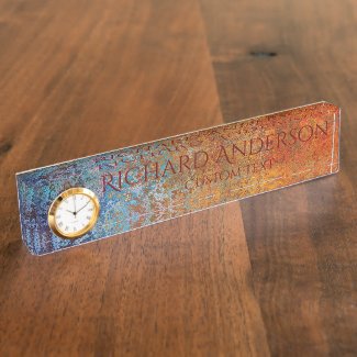 Rusty, Verdigris, Grunge Steampunk Personalized 