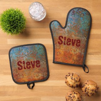 Rusty, Verdigris, Grunge Steampunk Personalized