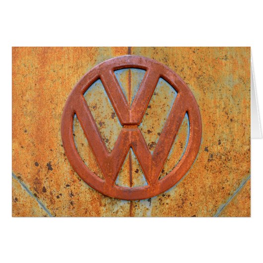 Rusty Vintage Bus Logo Cards (Front Horizontal)