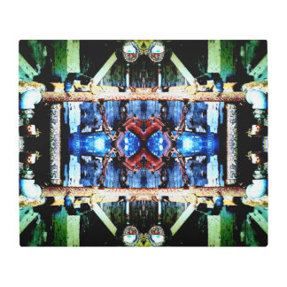 Rusty Vintage Pipes Abstract Photo Metal Print
