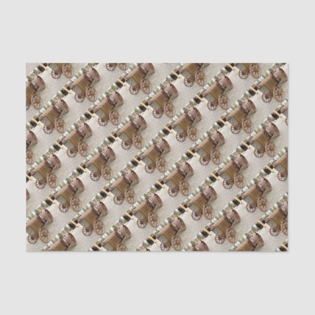 Rusty vintage tractor tissue paper (Front)