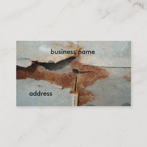 rusty wall business card templates