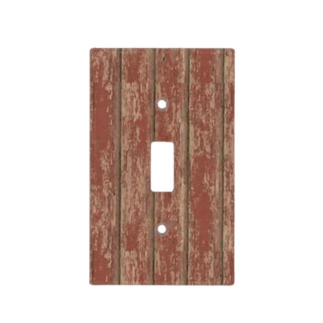 Rusty Weathered Board Light Switch Cover (Front)