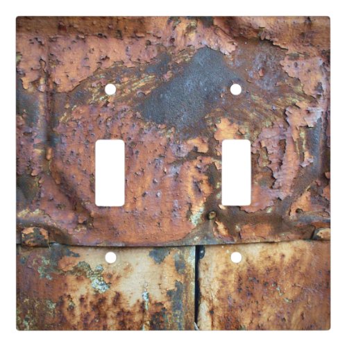 Rusty Weathered Urban Art Industrial Texture Look Light Switch Cover