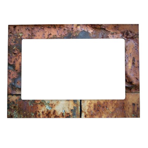 Rusty Weathered Urban Art Industrial Texture Look Magnetic Frame