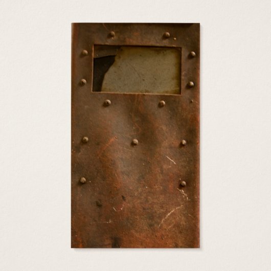 Rusty welding helmet (Back)