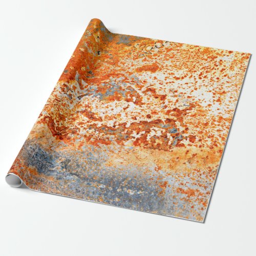 Rusty Zinc grunge background Wrapping Paper