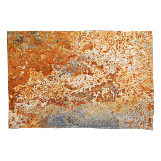 Rusty zinc: grunge texture background. pillow case