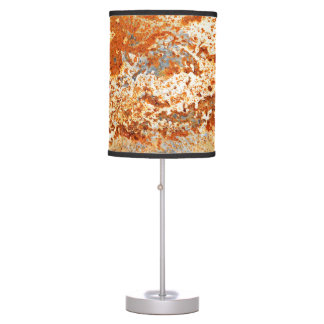Rusty zinc: grunge texture background. table lamp