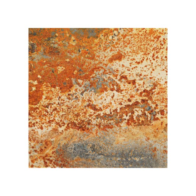 Rusty zinc: grunge texture background. wood wall art (Front)