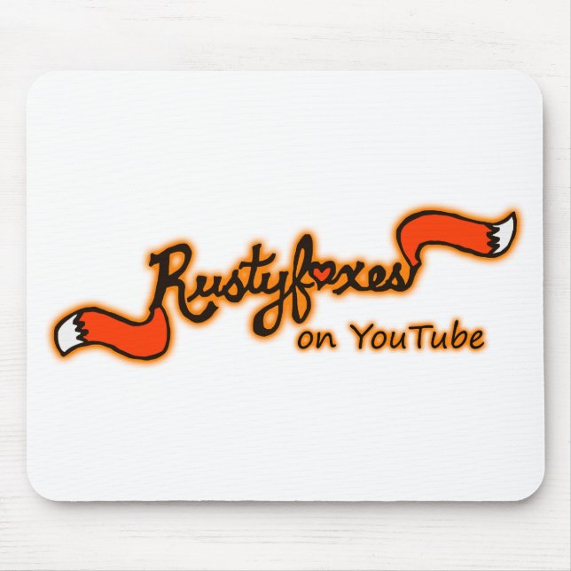 Rustyfoxes On Youtube Color Customizable Mousepad (Front)