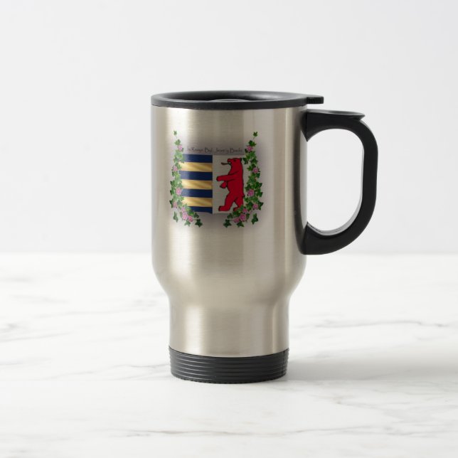 Rusyn Crest Coffee Stainless Steel Mug (Right)
