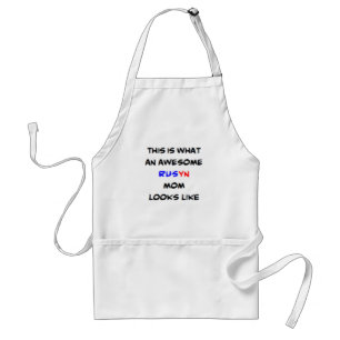rusyn mom, awesome adult apron