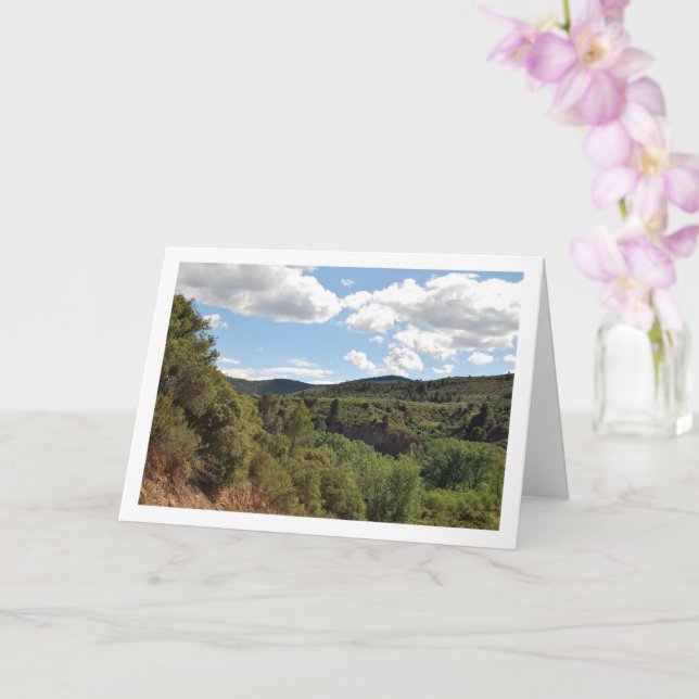 Ruta del Agua Cloudy Sky, Chelva, Valencia, Spain Card (Orchid)