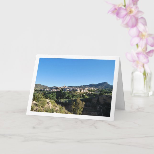 Ruta del Agua Landscape, Chelva, Valencia, Spain Card (Orchid)