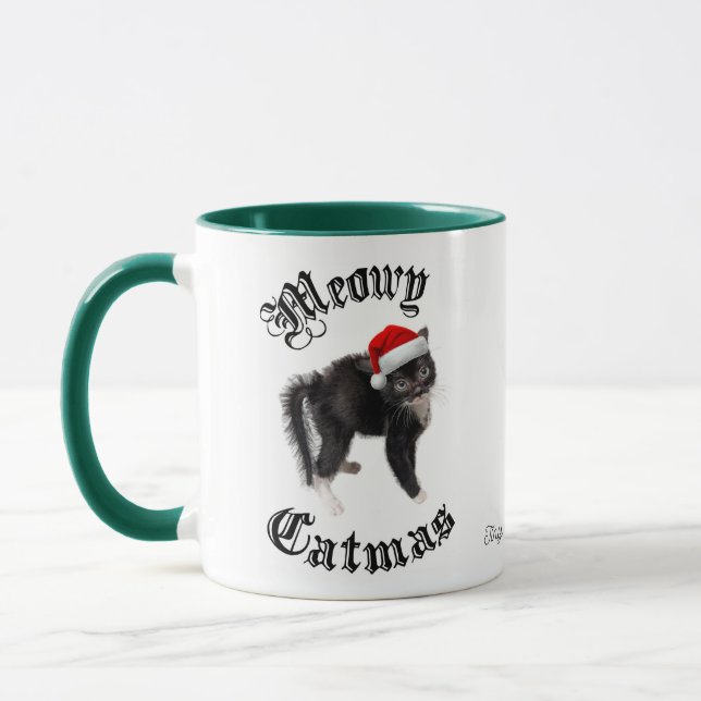 Rutabaga "Meowy Christmas" Mug  (Left)