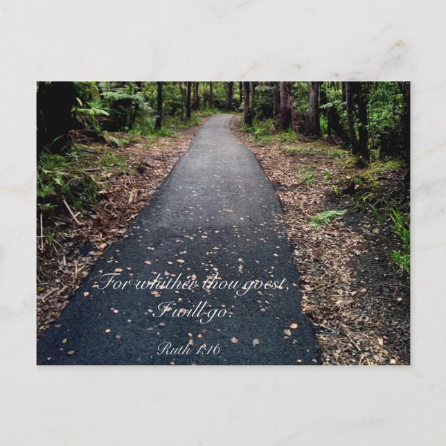 Ruth 1:16 postcard (Front)