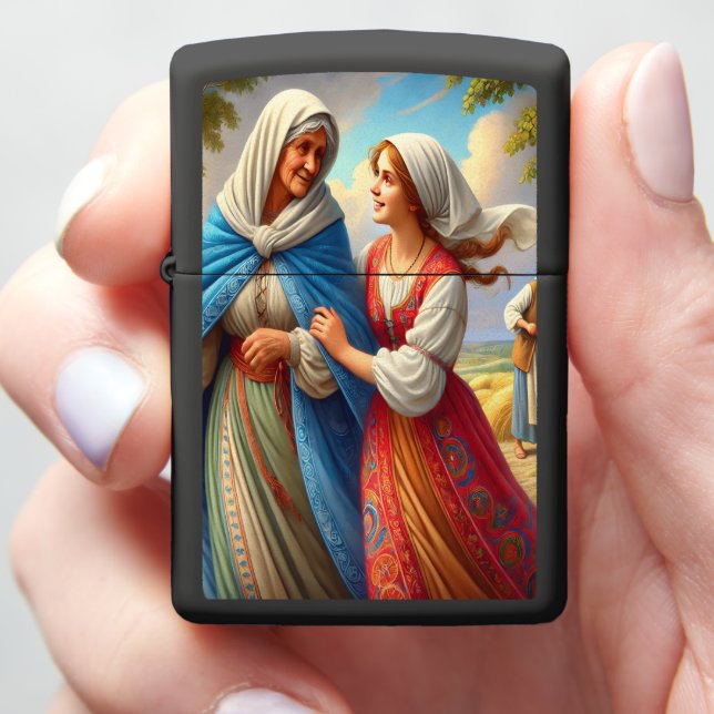 Ruth 1 Compassion on a Shared Journey Zippo Lighter (In Hand)