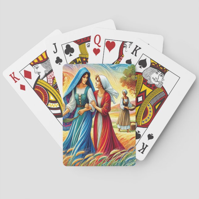 Ruth 1 Journey Through Loyalty and Love Poker Cards (Back)