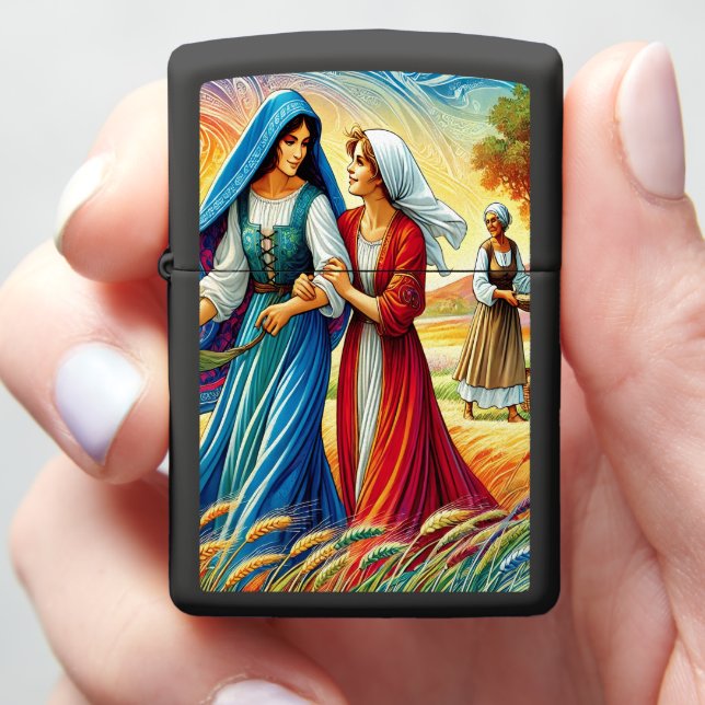 Ruth 1 Journey Through Loyalty and Love Zippo Lighter (In Hand)