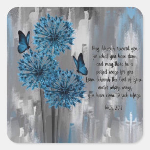 Ruth 2:12 square sticker