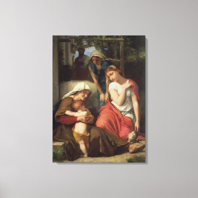 Ruth and Naomi, 1859 (oil on canvas) Canvas Print (Front)