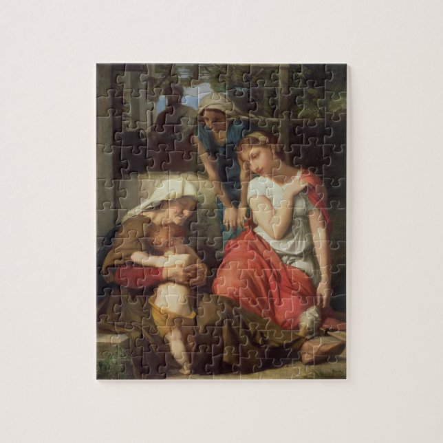 Ruth and Naomi, 1859 (oil on canvas) Jigsaw Puzzle (Vertical)