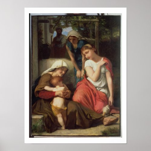 Ruth and Naomi 1859 oil on canvas Poster