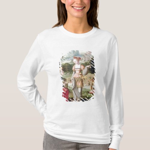 Ruth and Naomi in the field of Boaz c1530_40 T_Shirt