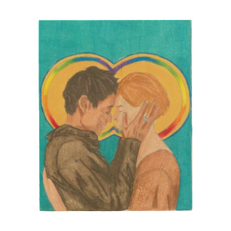 Ruth and Naomi Wood Print