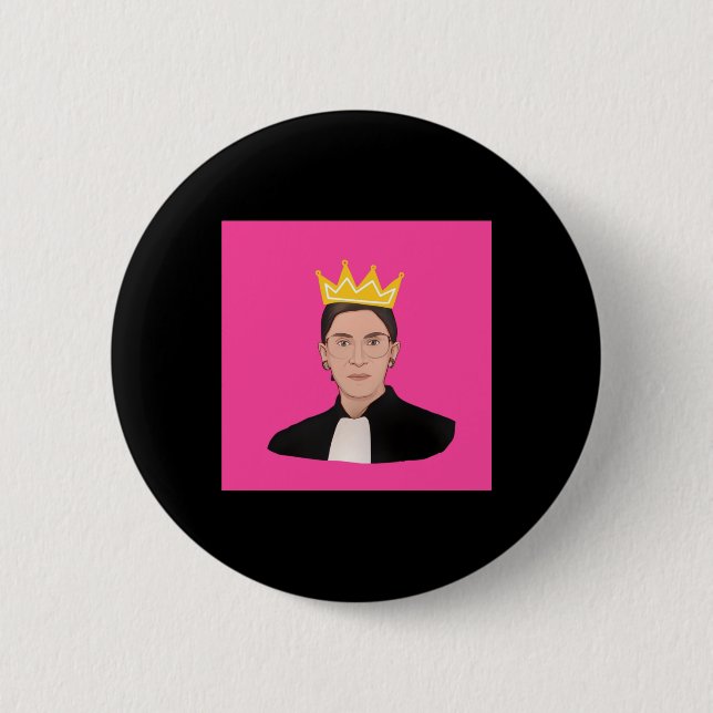 Ruth Bader Ginsberg  RBG  Poster Button (Front)