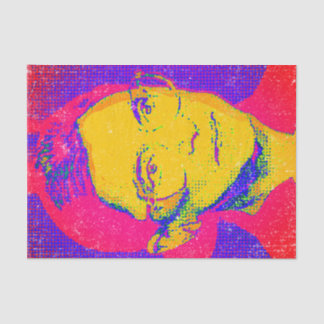 Ruth Bader Ginsburg 1983, Pop Art Portrait Tissue Paper