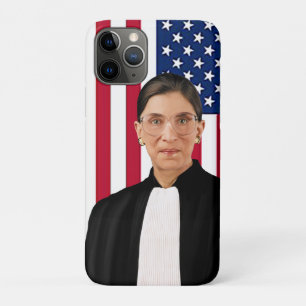 Ruth Bader Ginsburg American flag iPhone 11 Pro Case