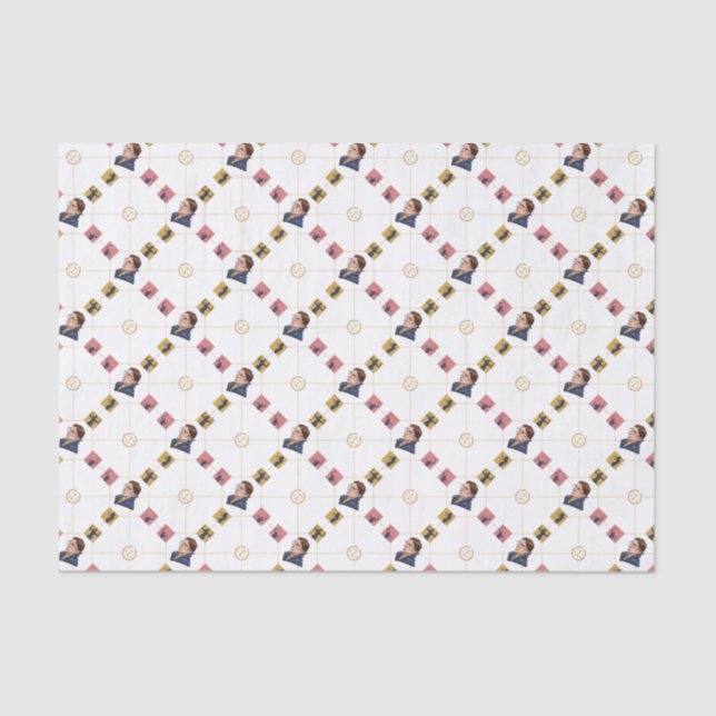 Ruth Bader Ginsburg - Artistic Lawyer Pattern Tissue Paper (Front)