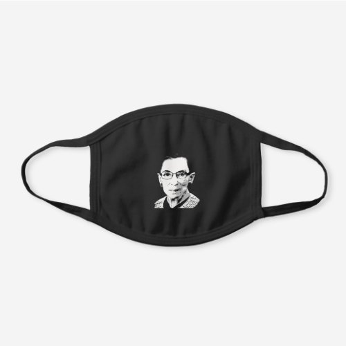 RUTH BADER GINSBURG BLACK COTTON FACE MASK