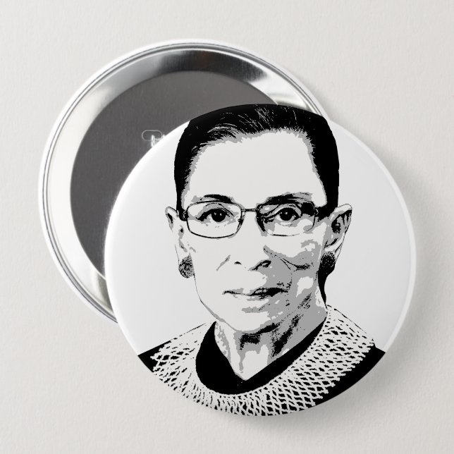 Ruth Bader Ginsburg Button (Front & Back)