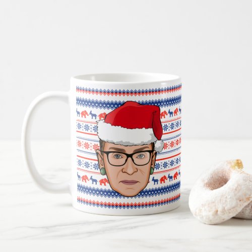 RUTH BADER GINSBURG Christmas Coffee Mug