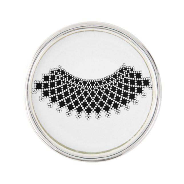 Ruth Bader Ginsburg Collar Lapel Pin (Front)