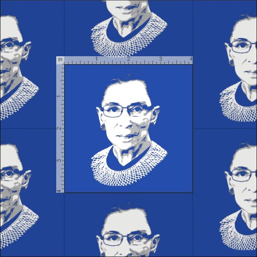 RUTH BADER GINSBURG FABRIC