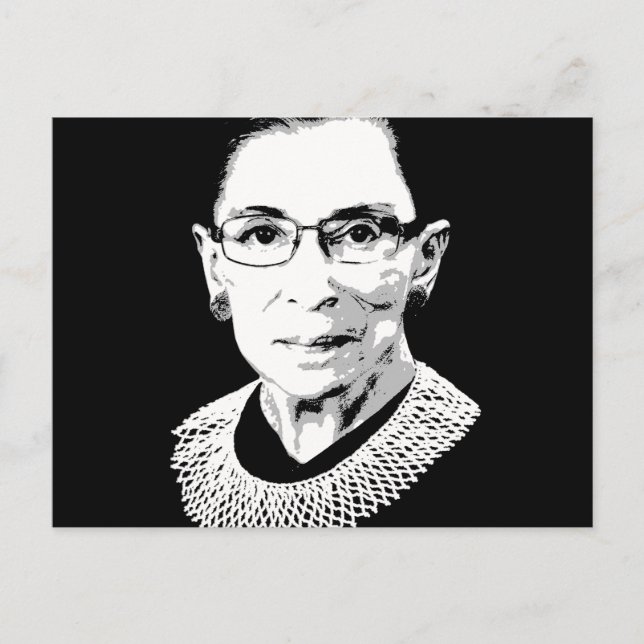 Ruth Bader Ginsburg Face Postcard (Front)