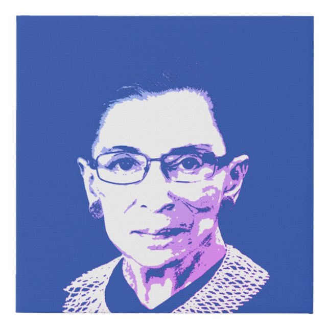RUTH BADER GINSBURG FAUX CANVAS PRINT (Front)