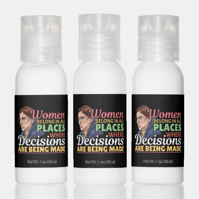Ruth Bader Ginsburg Feminist Lawyer Judge Hand Lotion (Set)